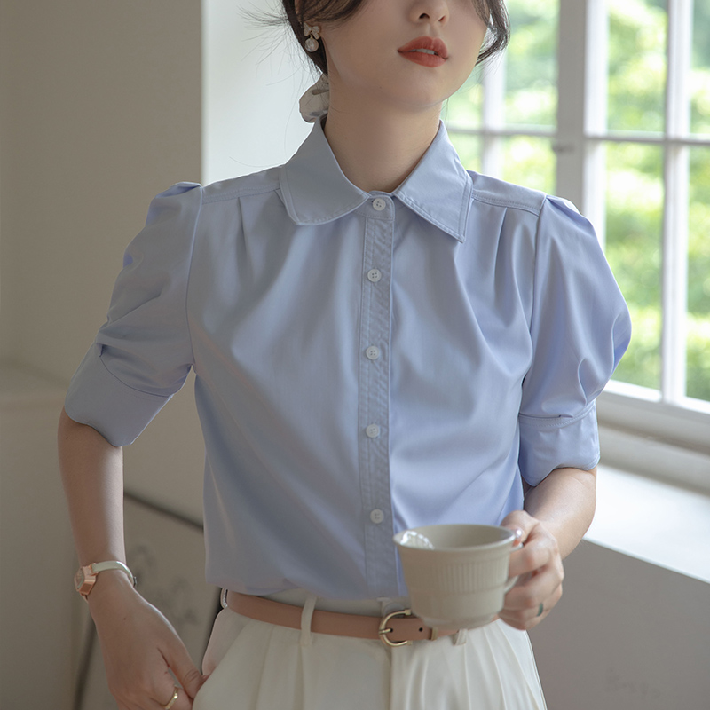 เสื้อเชิ้ตผู้หญิงแขนยาว เสื้อเชิ้ตผู้หญิงใส่ทํางาน 390 บาทต่อชิ้น ฟรีค่าจัดส่ง