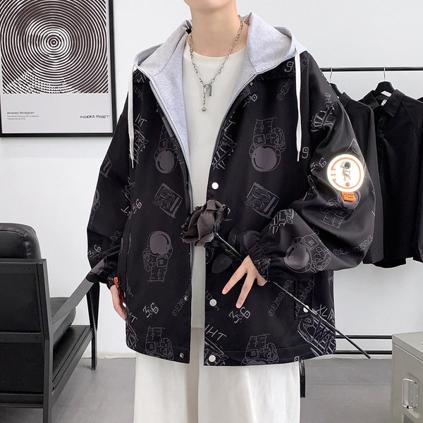 เสื้อแจ็คเก็ตเบสบอล เสื้อคลุม เสื้อแขนยาวสไตล์เกาหลี