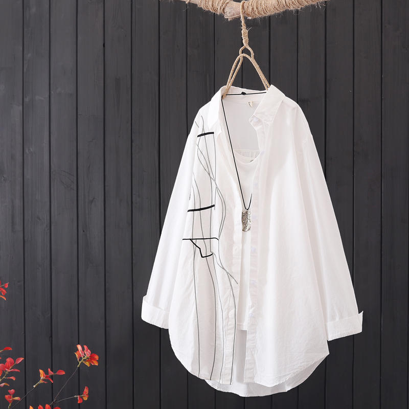 แบบเสื้อสวยๆ เสื้อผ้าฝ้ายลินิน เสื้อเชิ้ตผ้าลินิน