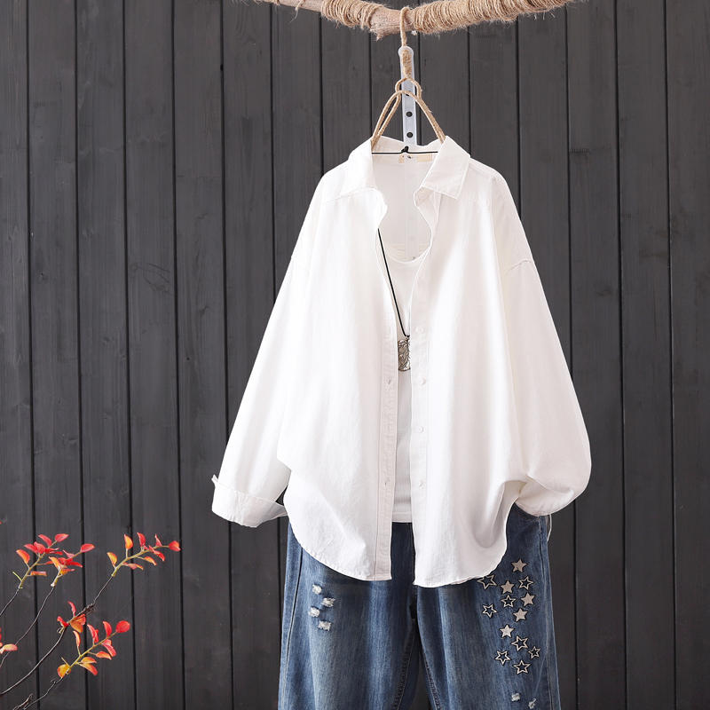 แบบเสื้อสวยๆ เสื้อผ้าฝ้ายลินิน เสื้อเชิ้ตผ้าลินิน