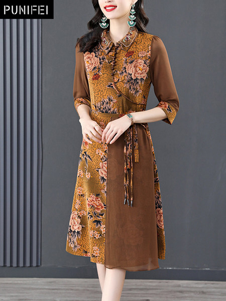 เดรสวัยผู้ใหญ่40-60ปี เดรสคุณแม่ ชุดเดรสทำงานวัยผู้ใหญ่ แบรนด์ MAMA DRESS