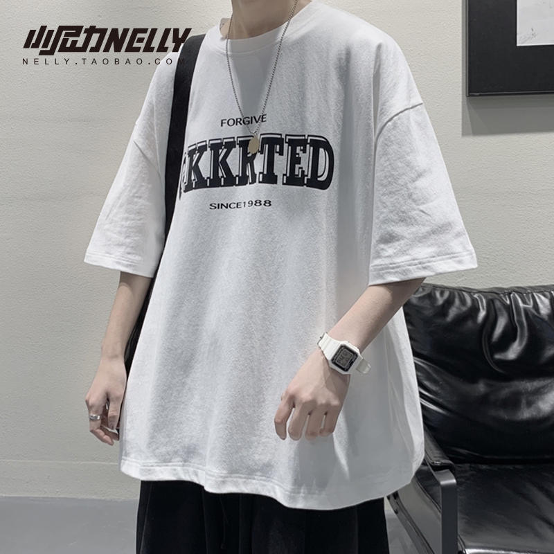 เสื้อยืดคอกลม ผู้ชาย เสื้อยืดผู้ชายเกาหลี เสื้อยืดเกาหลี แบรนด์ NELLY