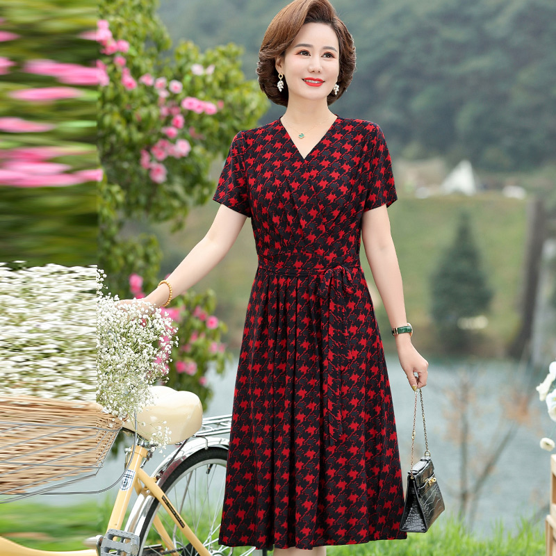 เดรสวัยผู้ใหญ่40-60ปี เดรสคุณแม่ ชุดเดรสทำงานวัยผู้ใหญ่ แบรนด์ MAMA DRESS