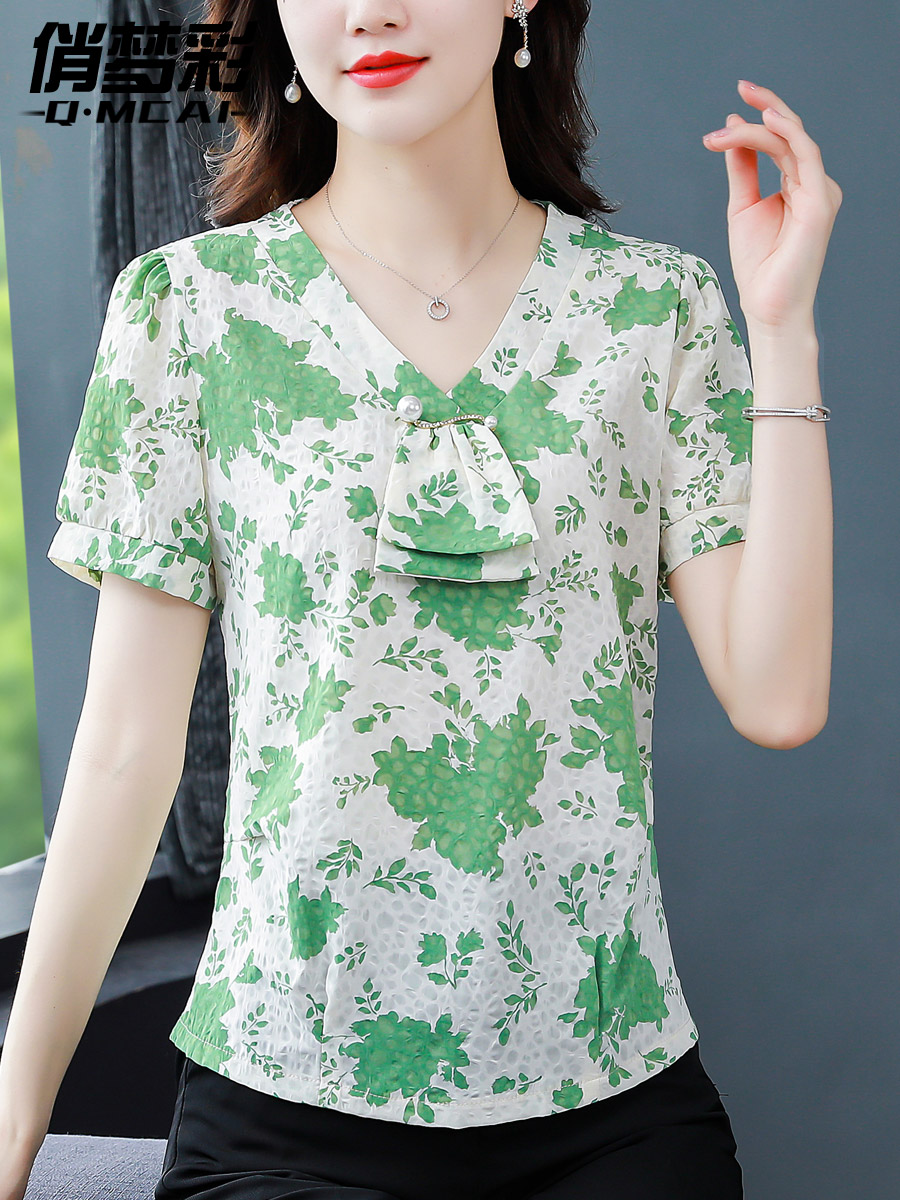 เสื้อชีฟอง เสื้อแฟชั่นสุภาพสตรีวัยผู้ใหญ่ มีไซต์ อก34นิ้ว-43นิ้ว