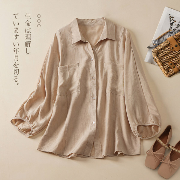 เสื้อลินิน แบบเสื้อสวยๆ เสื้อผ้าฝ้ายลินิน เสื้อเชิ้ตผ้าลินิน BY LININ