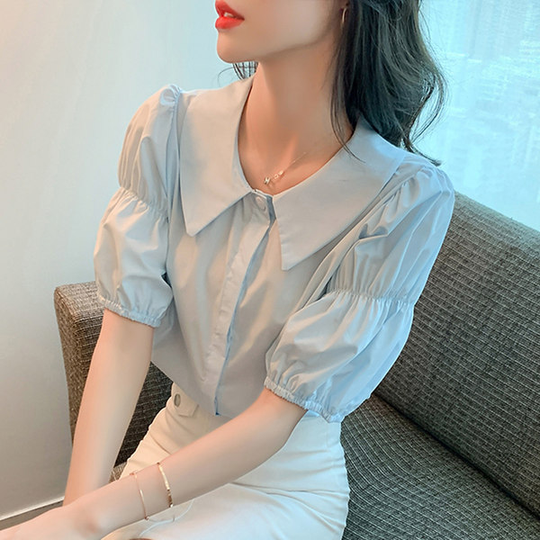 เสื้อลูกไม้ แขนสั้น