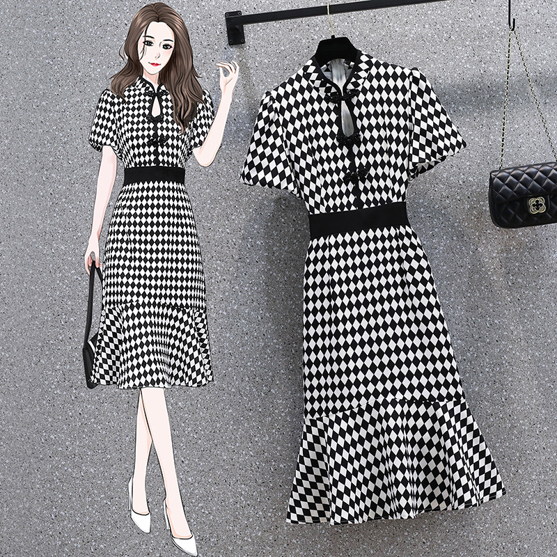 เดรสแขนสั้น มีไซส์ L-5XLอก 38-48 นิ้ว ใส่ได้ทั้งสาวหุ่นดีน่ารักจนถึงสาวอวบพลัสไซส์
