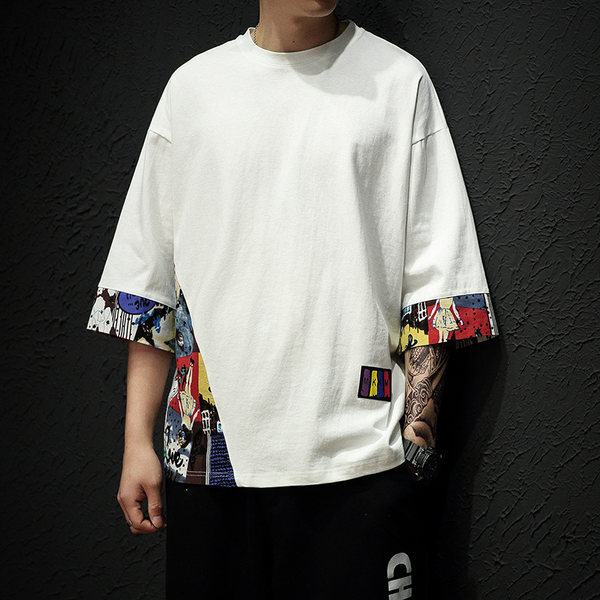 เสื้อยืดผู้ชายอ้วน S-5XL(อกเสื้อ39-51นิ้ว)