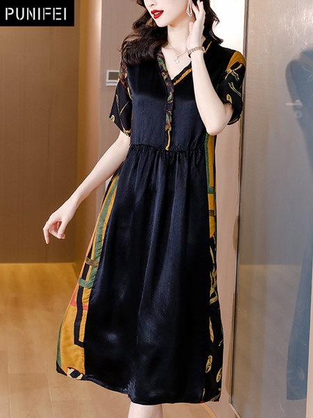 เดรสวัยผู้ใหญ่40-60ปี เดรสคุณแม่ ชุดเดรสทำงานวัยผู้ใหญ่ แบรนด์ MAMA DRESS