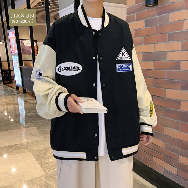 เสื้อแจ็คเก็ตเบสบอล เสื้อคลุม เสื้อแขนยาวสไตล์เกาหลี