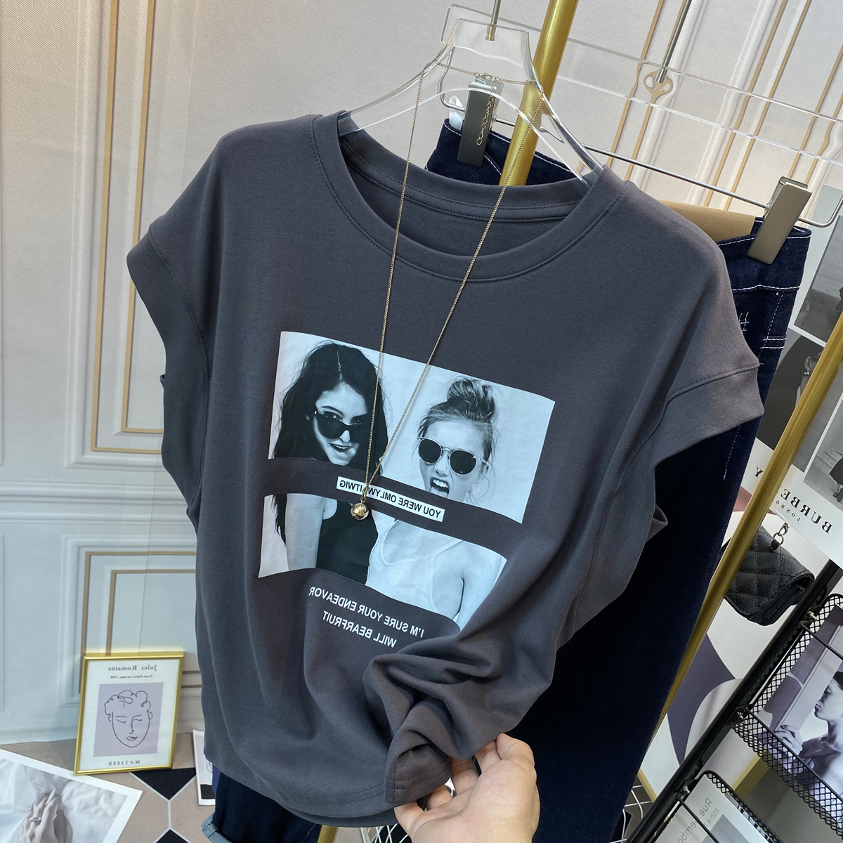 เสื้อยืดคนอ้วนแบบโอเวอร์ไซส์แบบ ulzzang fashion สนใจทักแชท