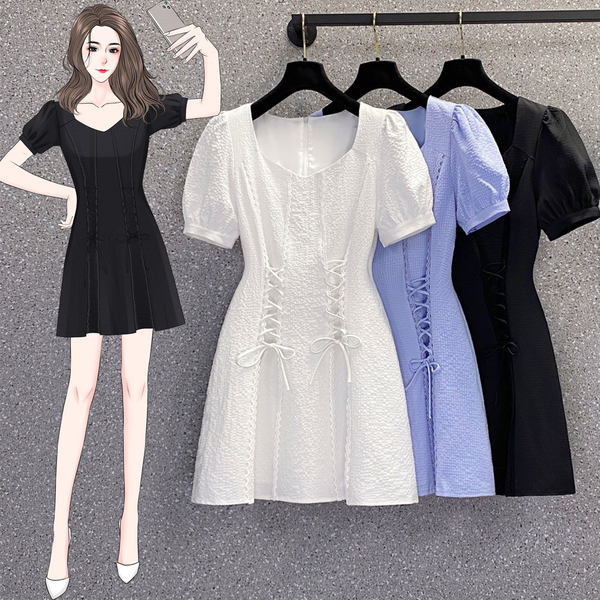 เดรสคนอ้วน เดรสสาวอวบ ชุดเดรสคนอ้วนวัยรุ่น BY PLUS SIZE Girl
