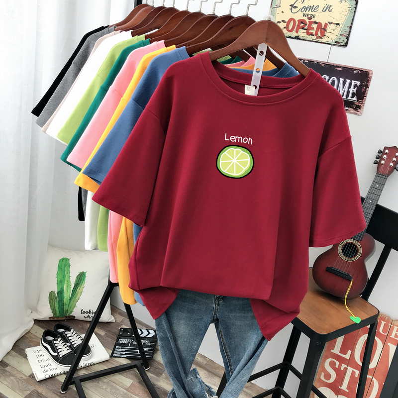 เสื้อยืดคอตตอน สกรีนลายน่ารัก มีหลากหลายสี ส่งฟรีทั่วไทย BY JIMIAO