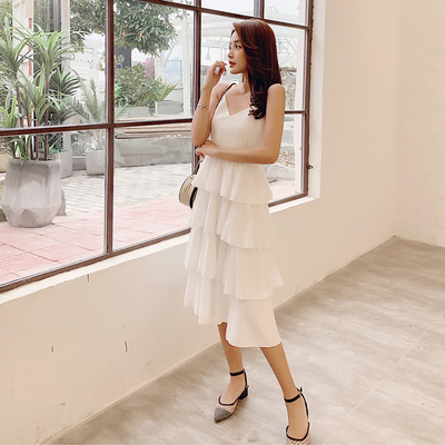 เดรสวัยรุ่น เดรสลูกไม้ชีฟอง By Meiyi women's clothing
