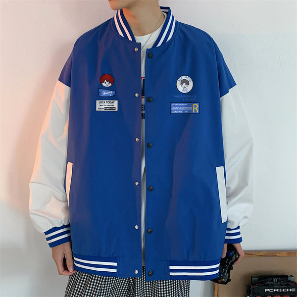 เสื้อแจ็คเก็ตเบสบอล เสื้อคลุม เสื้อแขนยาวสไตล์เกาหลี