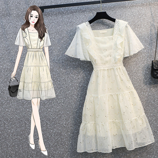 ชุดเดรสคนอ้วนวัยรุ่น เดรสสาวอวบ เดรสคนอ้วน BY PLUS SIZE Girl