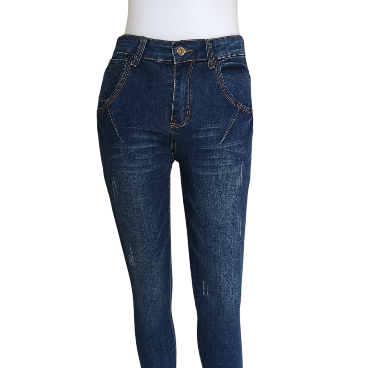 Jeans328 กางเกงยีนส์ขายาวทรงเดฟสีดาร์คบลูยีนส์เข้ม แฟชั่นนำเข้าเกรดพรีเมียม ผ้ายีนส์แท้ ยีนส์ยืดนิ่ม ผ้านุ่มน่าใส่ทรงสวยงานดี แมทช์กับอะไรก็เข้า