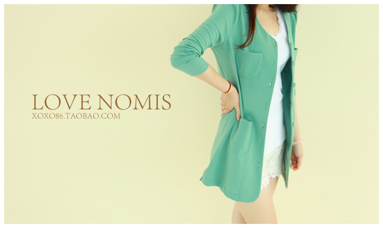 เสื้อคลุมตัวยาว พร้อมส่ง สีเขียวอมฟ้า สไตล์เกาหลี เก๋ๆ สีเขียวอมฟ้า สีเข้มกว่าในรูป มีรูปสินค้าจริง