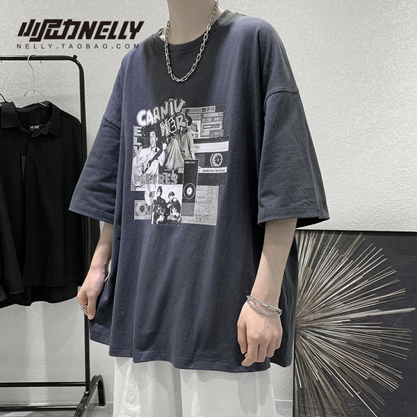 เสื้อยืดคอกลม ผู้ชาย เสื้อยืดผู้ชายเกาหลี เสื้อยืดเกาหลี แบรนด์ NELLY