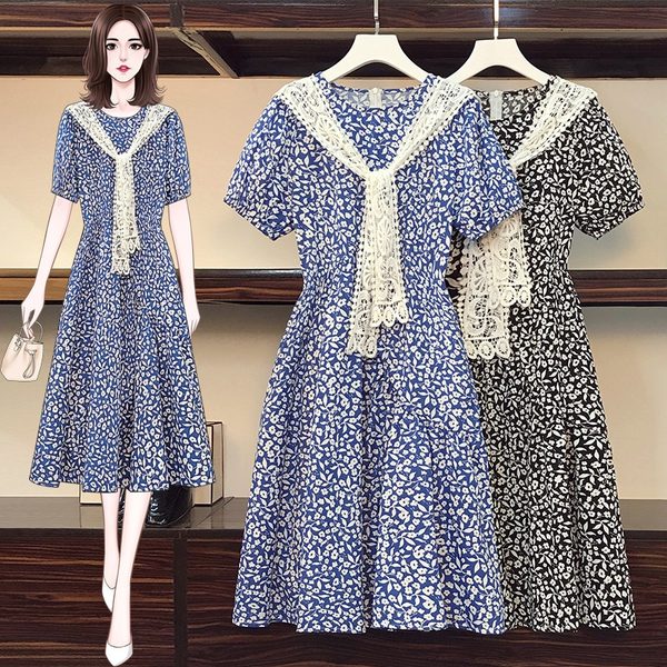 เดรสคนอ้วน เดรสสาวอวบ ชุดเดรสคนอ้วนวัยรุ่น BY PLUS SIZE Girl