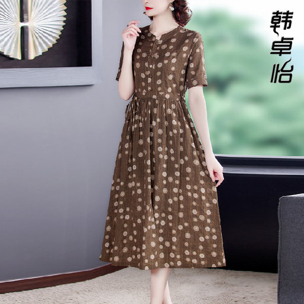 เดรสวัยผู้ใหญ่40-60ปี เดรสคุณแม่ ชุดเดรสทำงานวัยผู้ใหญ่ แบรนด์ MAMA DRESS