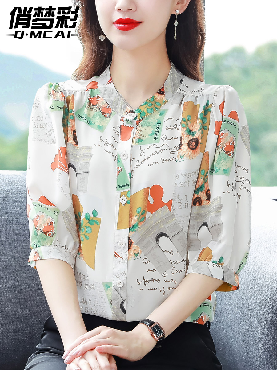 เสื้อชีฟอง เสื้อแฟชั่นสุภาพสตรีวัยผู้ใหญ่ มีไซต์ อก34นิ้ว-43นิ้ว
