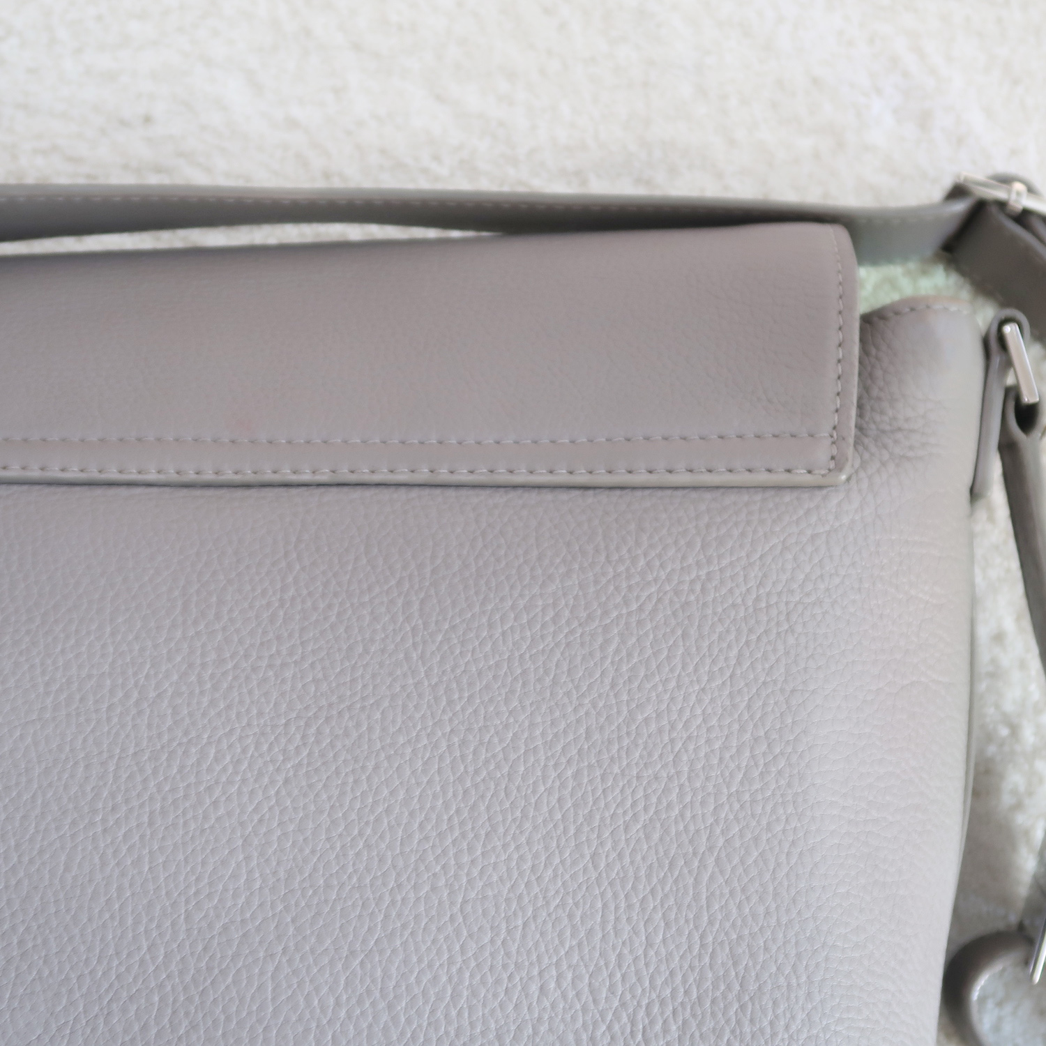 Dior Homme Grey Calfskin Messenger Bag