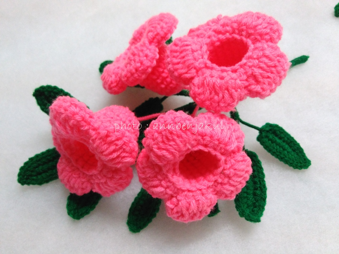 บานบุรีถักสีชมพู