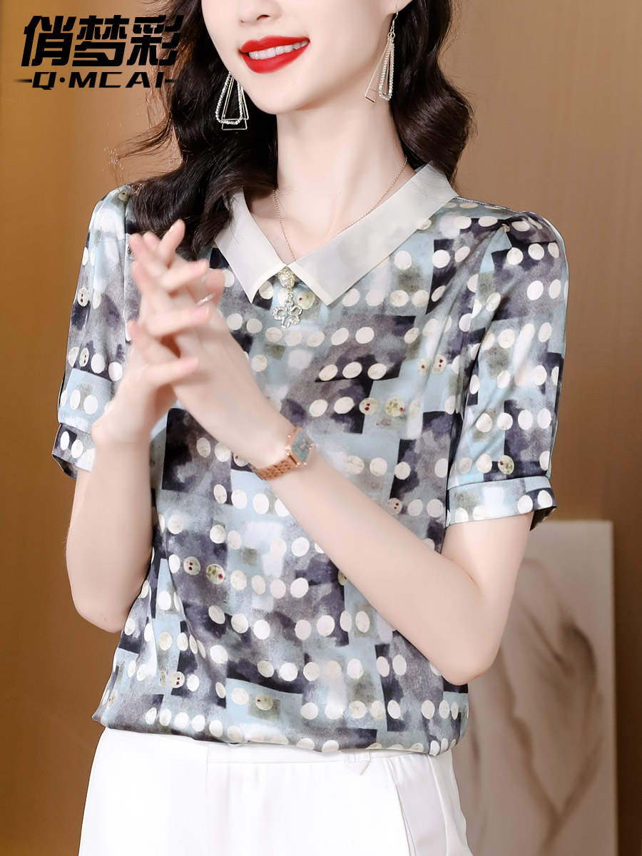 เสื้อชีฟอง เสื้อแฟชั่นสุภาพสตรีวัยผู้ใหญ่ มีไซต์ อก34นิ้ว-43นิ้ว