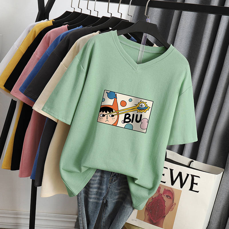 เสื้อโอเวอร์ไซส์เกาหลี เสื้อยืดพลัสไซส์ เสื้อยืดคนอ้วน เสื้อยืดโอเวอร์ไซส์ผู้หญิง