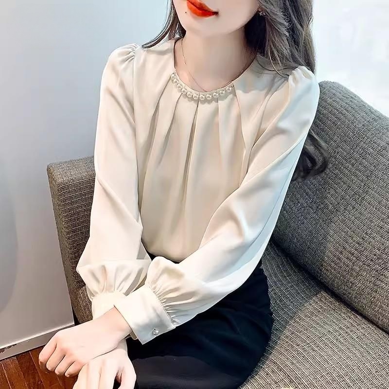 เสื้อเชิ้ตผู้หญิงแขนยาว เสื้อเชิ้ตผู้หญิงใส่ทํางาน 390 บาทต่อชิ้น ฟรีค่าจัดส่ง