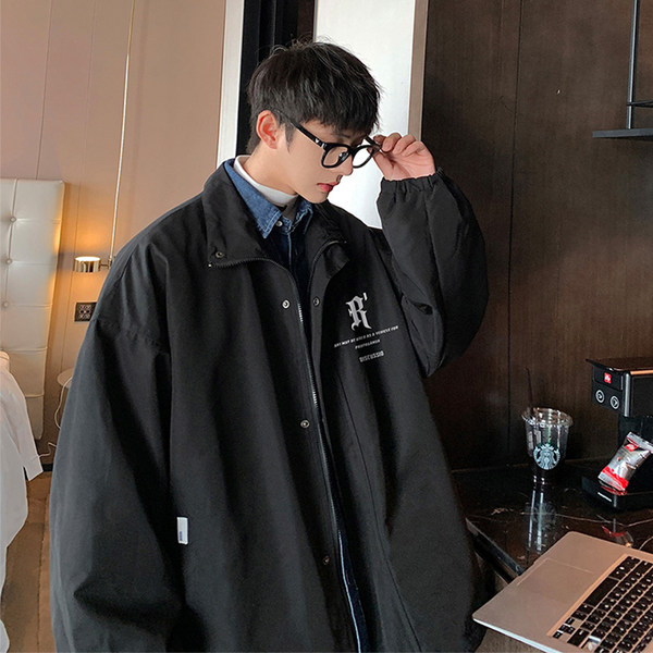เสื้อแจ็คเก็ตเบสบอล เสื้อคลุม เสื้อแขนยาวสไตล์เกาหลี