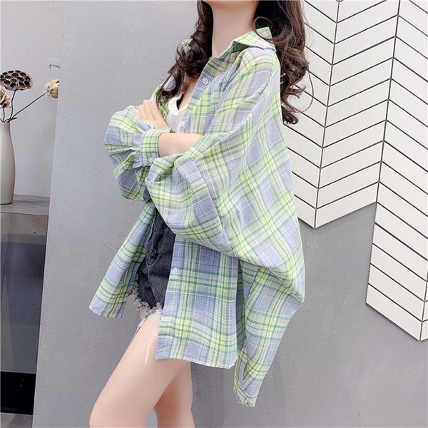 เสื้อเชิ้ตตัวใหญ่ เสื้อเชิ้ตOVERSIZE อกประมาณ47 นิ้ว Kasuaner