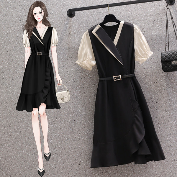 เดรสคนอ้วน เดรสสาวอวบ ชุดเดรสคนอ้วนวัยรุ่น เหมาะใส่ทำงาน BY PLUS SIZE Girl