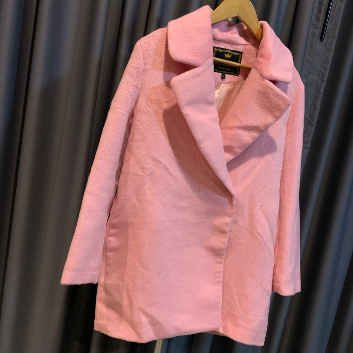 เสื้อโค้ท สไตล์เกาหลี ทรงคลาสสิค ผ้าขนสั้น พร้อมบุซะบใน ใส่ง่ายเข้ากับทุกชุด กันหนาวได้ดี พร้อมส่ง สีชมพูอ่อน