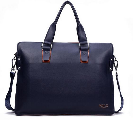กระเป๋าถือผู้ชาย กระเป๋าใส่เอกสาร ทำงาน หนัง pu กระเป๋าถือ Polo ทรงแบน สำหรับ นักธุรกิจ หนุ่ม ไฟแรง ดีไซน์ เรียบหรู สีน้ำเงิน และ สีดำ 742091