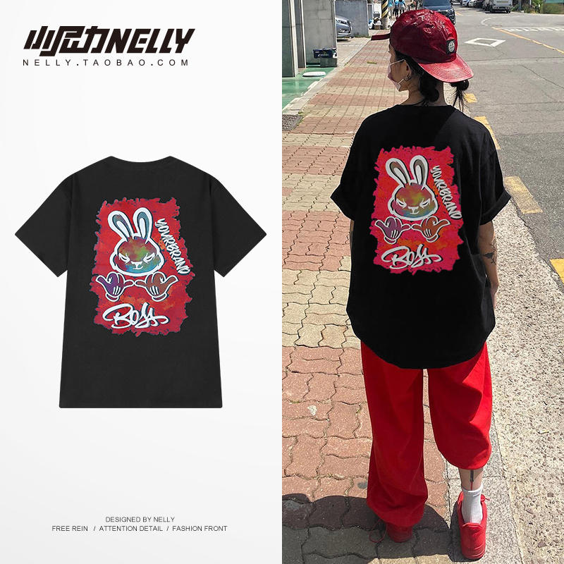 เสื้อยืดคอกลม ผู้ชาย เสื้อยืดผู้ชายเกาหลี เสื้อยืดเกาหลี แบรนด์ NELLY