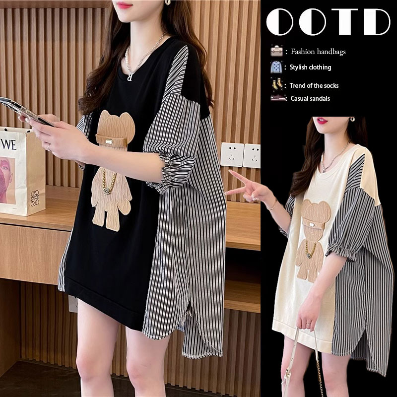 เสื้อยืดคนอ้วนแบบโอเวอร์ไซส์แบบ ulzzang fashion สนใจทักแชท