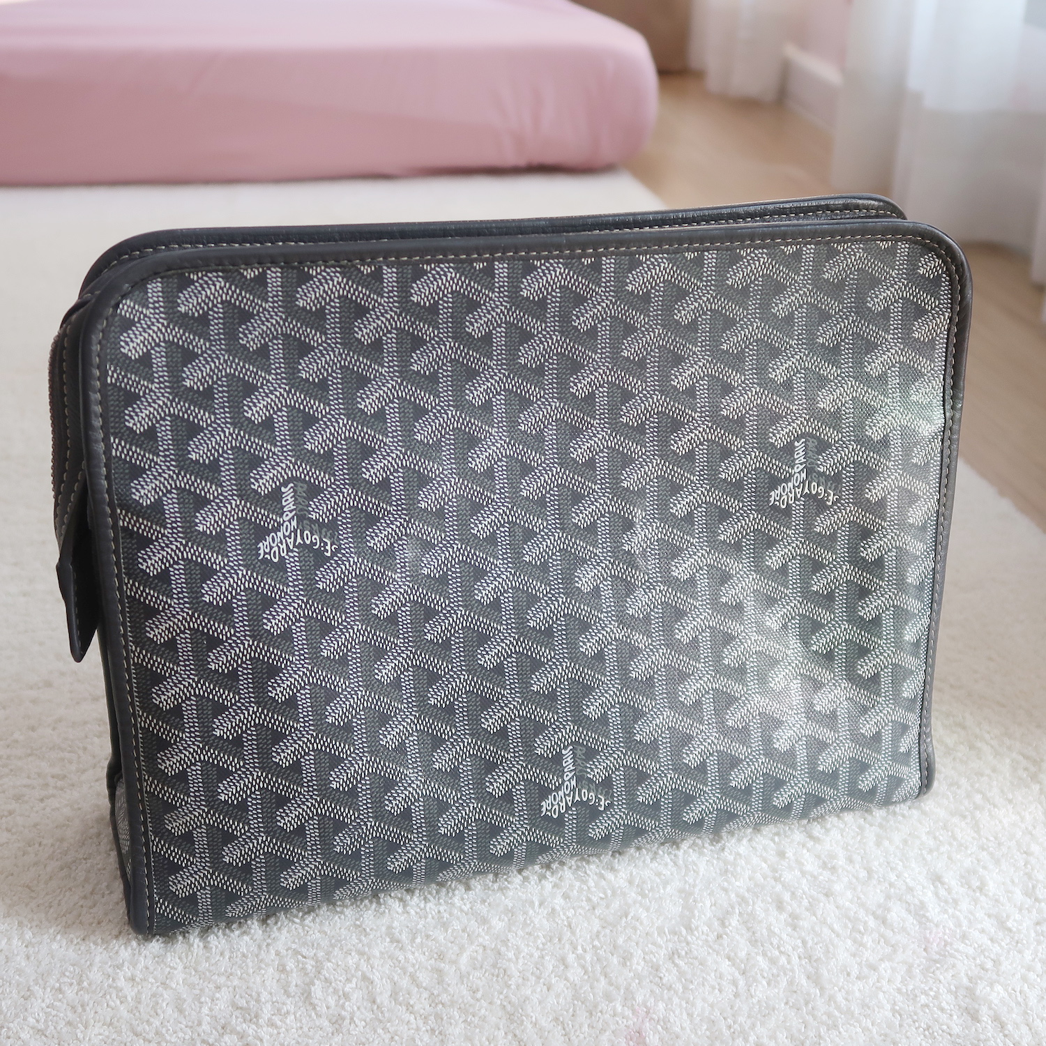Goyard Grey Jouvence Clutch MM 2020