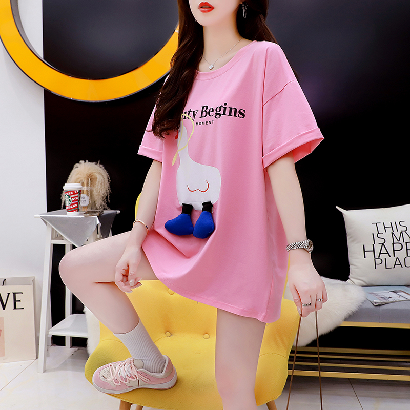 เสื้อยืดคนอ้วนแบบโอเวอร์ไซส์แบบ ulzzang fashion สนใจทักแชท