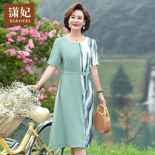 เดรสวัยผู้ใหญ่40-60ปี เดรสคุณแม่ ชุดเดรสทำงานวัยผู้ใหญ่ แบรนด์ MAMA DRESS