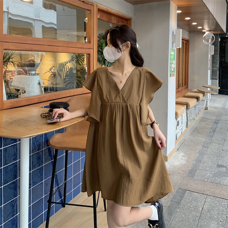 เดรสวัยรุ่น-เดรสคนอ้วนวัยรุ่น L-4XL(อก38-46 นิ้ว)