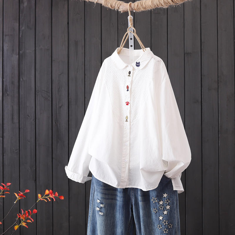 แบบเสื้อสวยๆ เสื้อผ้าฝ้ายลินิน เสื้อเชิ้ตผ้าลินิน