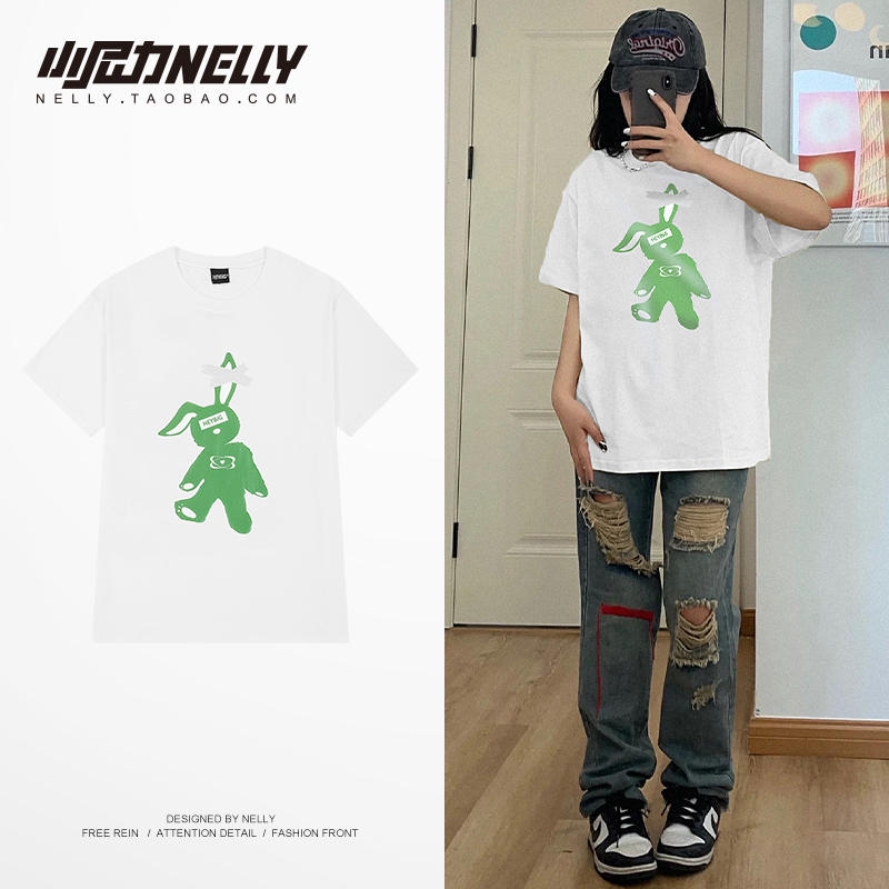 เสื้อยืดคอกลม ผู้ชาย เสื้อยืดผู้ชายเกาหลี เสื้อยืดเกาหลี แบรนด์ NELLY