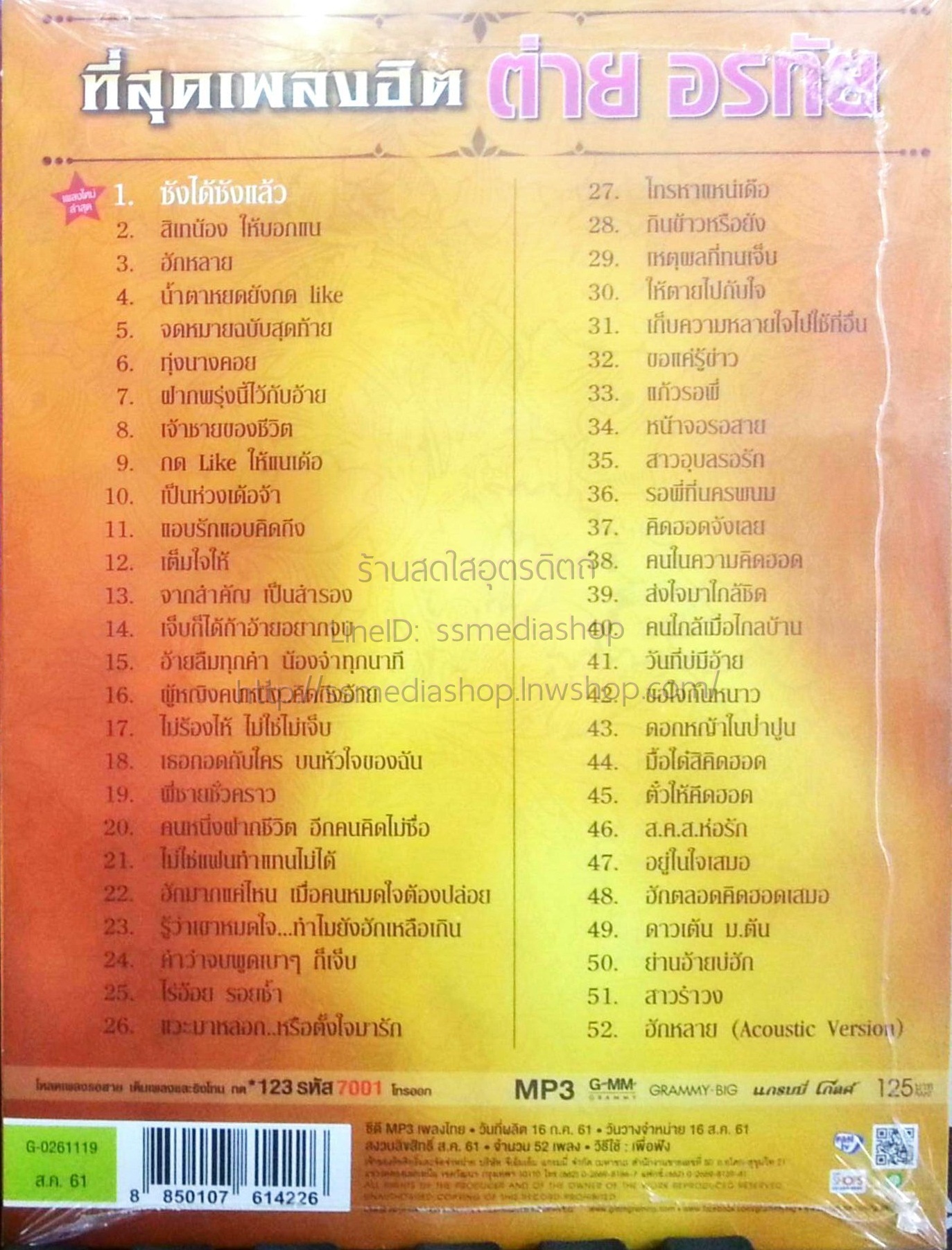 MP3 ต่าย อรทัย ที่สุดเพลงฮิต