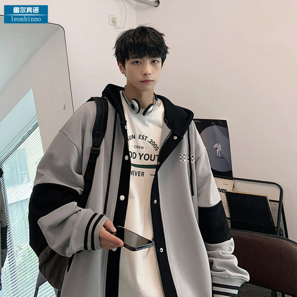 เสื้อแจ็คเก็ตเบสบอล เสื้อคลุม เสื้อแขนยาวสไตล์เกาหลี