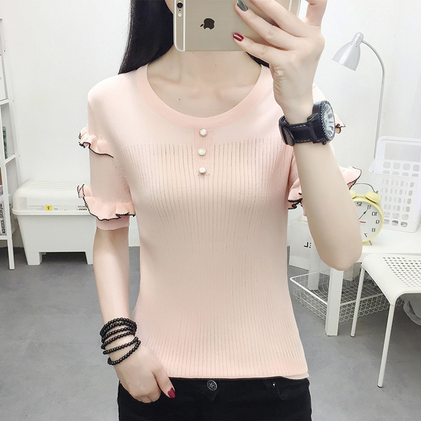 เสื้อทีเชิ้ตผ้านิตติ้ง