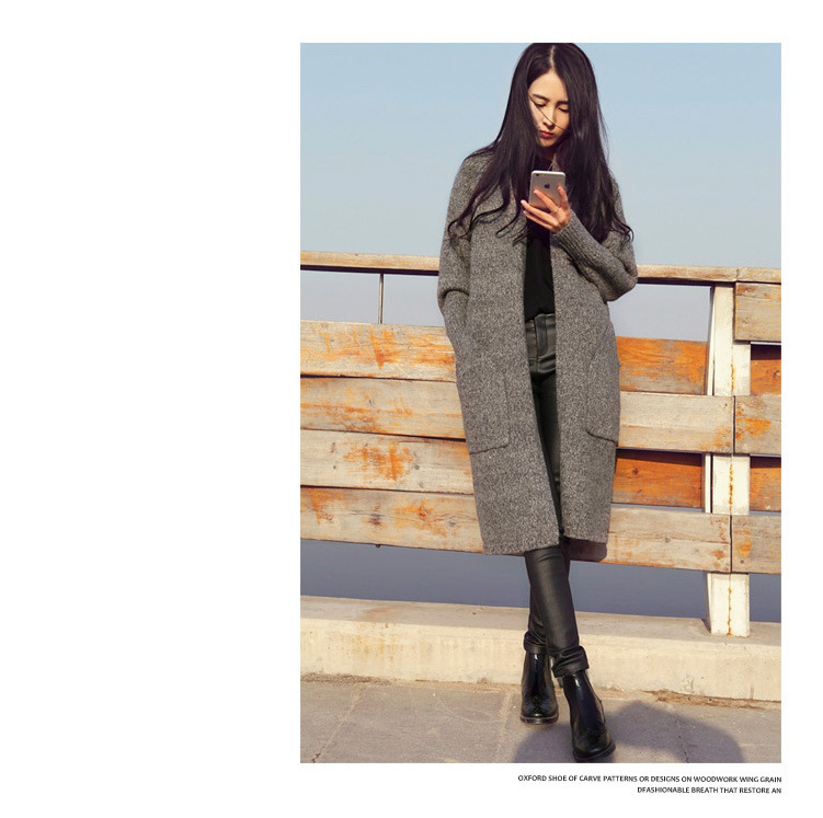 เสื้อคลุมกันหนาว ไหมพรม พร้อมส่ง เรียบหรู