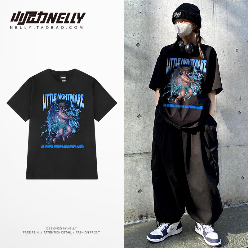 เสื้อยืดคอกลม ผู้ชาย เสื้อยืดผู้ชายเกาหลี เสื้อยืดเกาหลี แบรนด์ NELLY