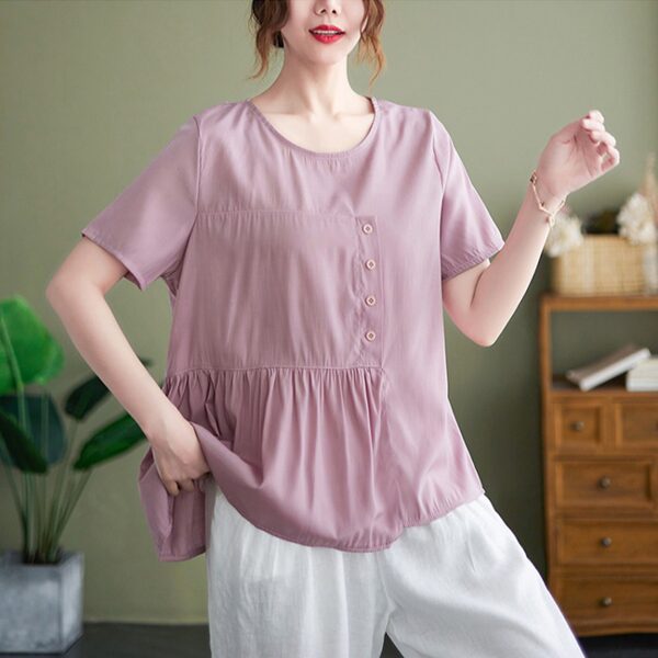 เสื้อลินิน แบบเสื้อสวยๆ เสื้อผ้าฝ้ายลินิน เสื้อเชิ้ตผ้าลินิน BY LININ